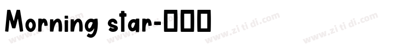 Morning star字体转换